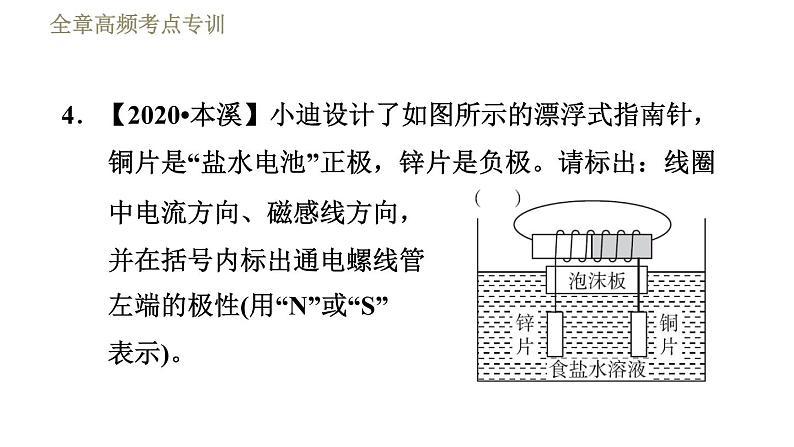 人教版九年级全一册物理习题课件 第20章 全章高频考点专训07