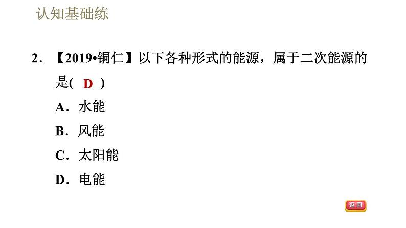 人教版九年级全一册物理习题课件 第22章 22.1能源04