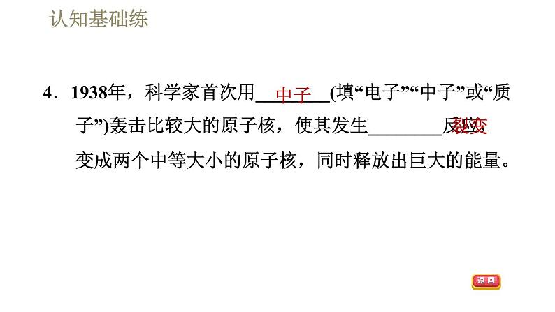 人教版九年级全一册物理习题课件 第22章 22.2核能第7页