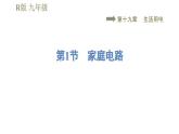 人教版九年级全一册物理习题课件 第19章 19.1家庭电路