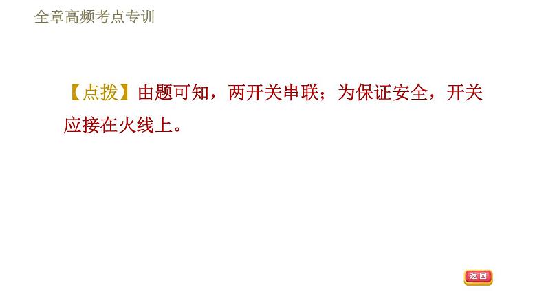 人教版九年级全一册物理习题课件 第19章 全章高频考点专训08