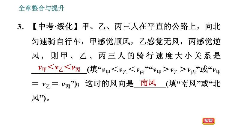 沪科版八年级上册物理习题课件 第2章 全章整合与提升07