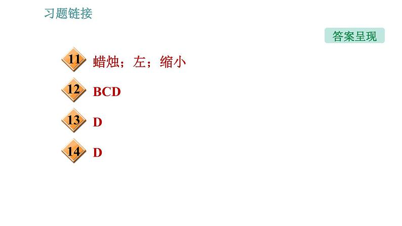 沪科版八年级上册物理习题课件 第4章 专题技能训练(七) 训练 凸透镜成像规律及其动态问题03