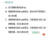 沪科版八年级上册物理习题课件 第4章 专题技能训练(七) 训练 凸透镜成像规律及其动态问题