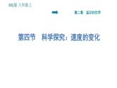 沪科版八年级上册物理习题课件 第2章 2.4 科学探究：速度的变化