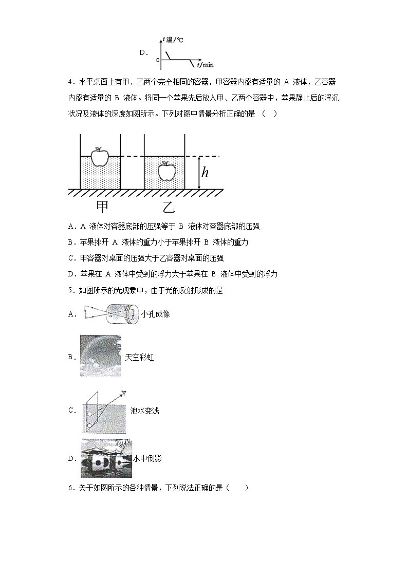 2021年山东省德州市临邑、武城、禹城县中考一模物理试题（word版 含答案）第2页