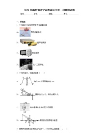 2021年山东省济宁市嘉祥县中考一模物理试题（word版 含答案）