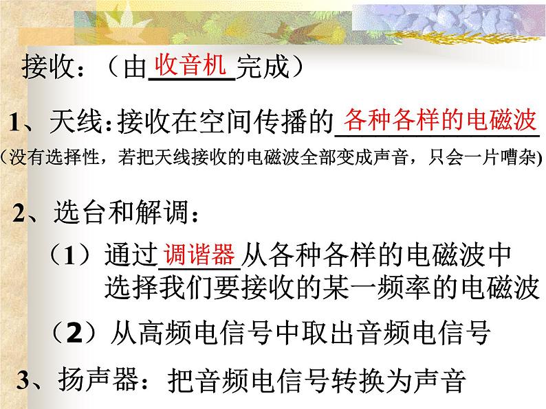 第十九章 电磁波与信息时代 > 2 广播电视与通信课件ppt07