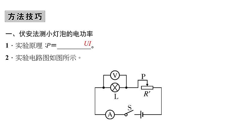 2018年中考物理小专题（8）《测小灯泡的电功率》ppt课件（24页，含答案）03