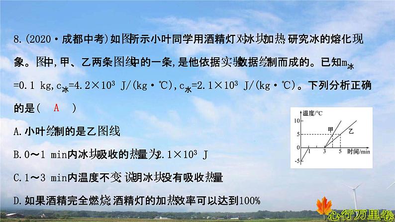 人教版物理 中考物理专题一坐标图象题课件第8页