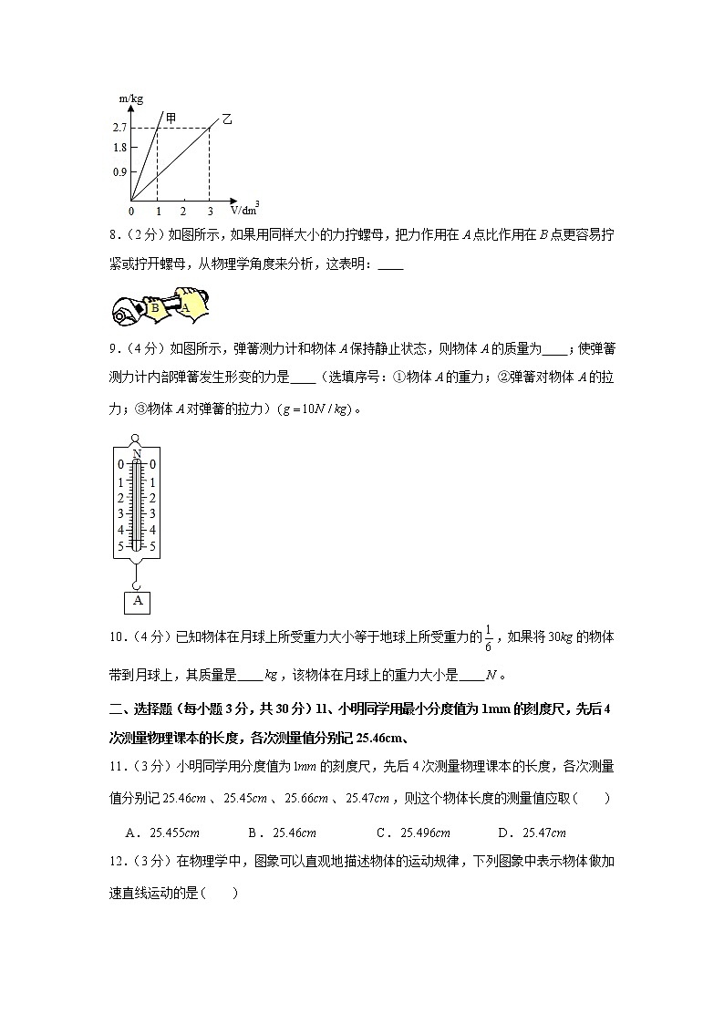 2019-2020学年安徽省合肥市包河区八年级（上）期末物理试卷（含答案）第2页