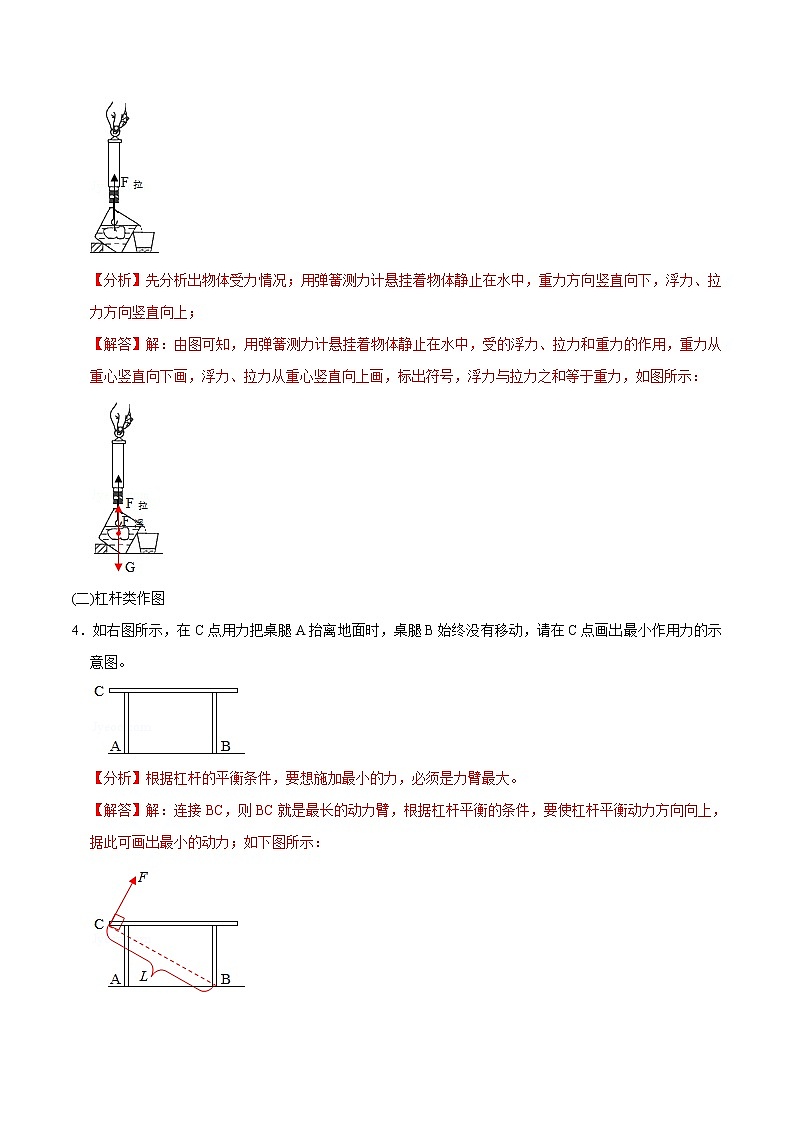 专题1.1  作图问题【重难热突破】八年级下册物理期末复习（人教版）（原卷及解析卷）02