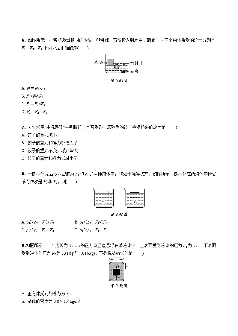 专题03 浮力（解析版）-八年级物理下学期期末复习提优专训（人教版）02