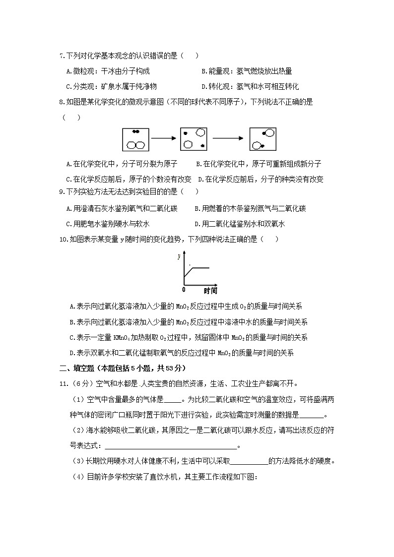 沪教版化学九年级上册 期中试卷（6）有答案第3页