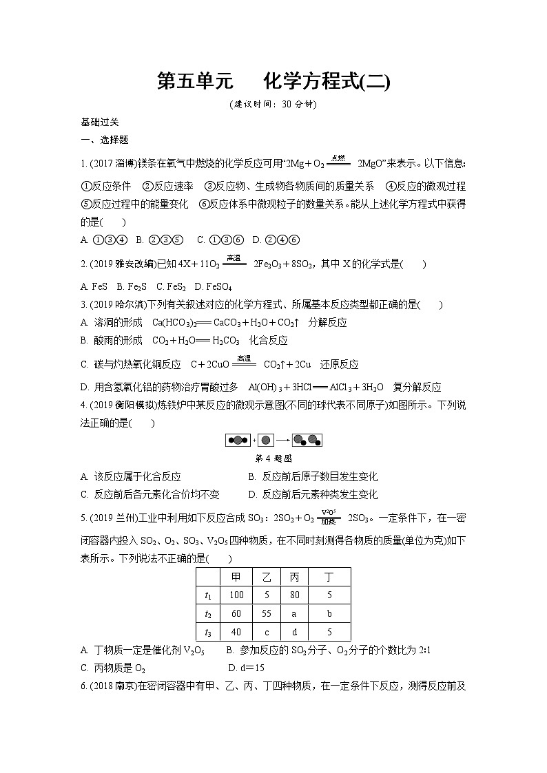 第5单元　化学方程式 ppt课件+同步训练01