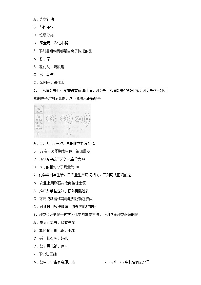 河南省洛阳市洛宁县2020-2021学年九年级下学期期中化学试题（word版 含答案）第2页