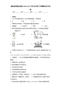 湖南省常德市澧县2020-2021学年九年级下学期期中化学试题（word版 含答案）