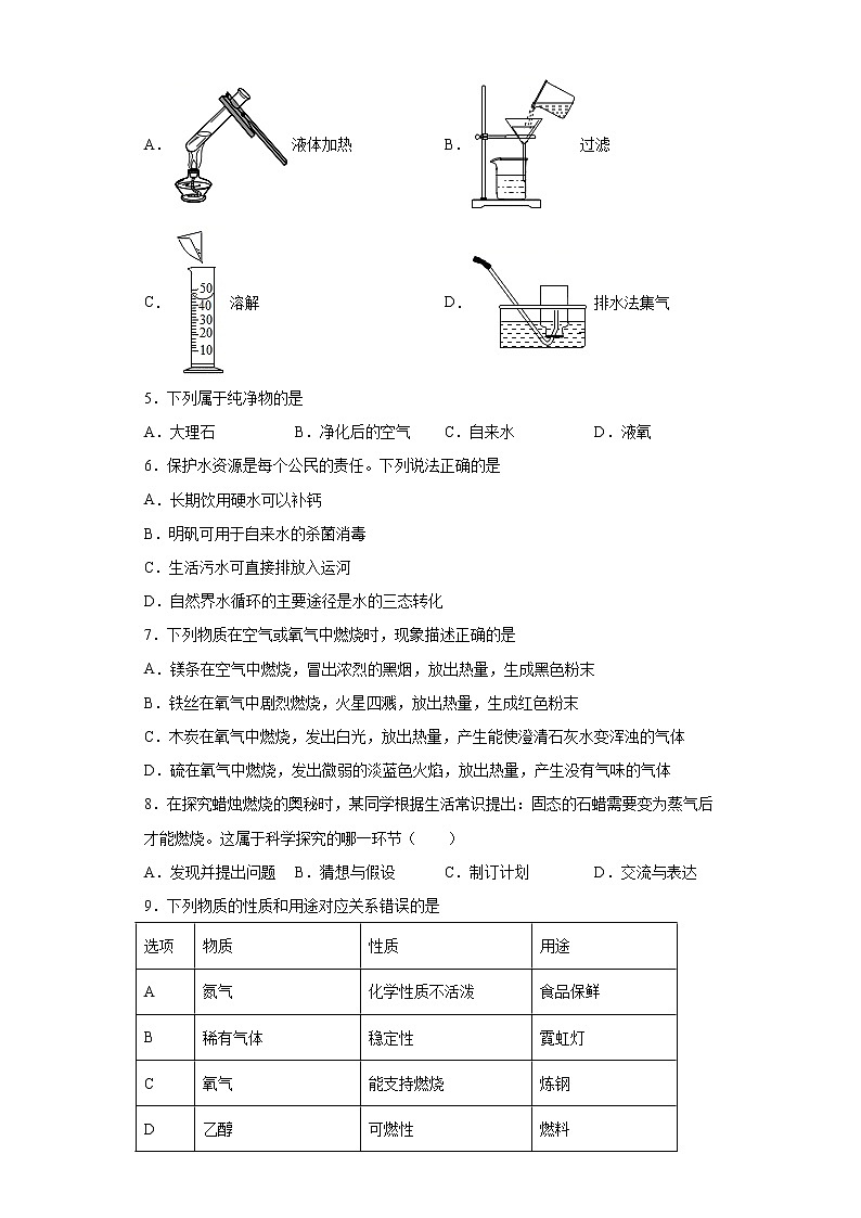 山东省潍坊市潍城区2020-2021学年八年级下学期期中化学试题（word版 含答案）第2页