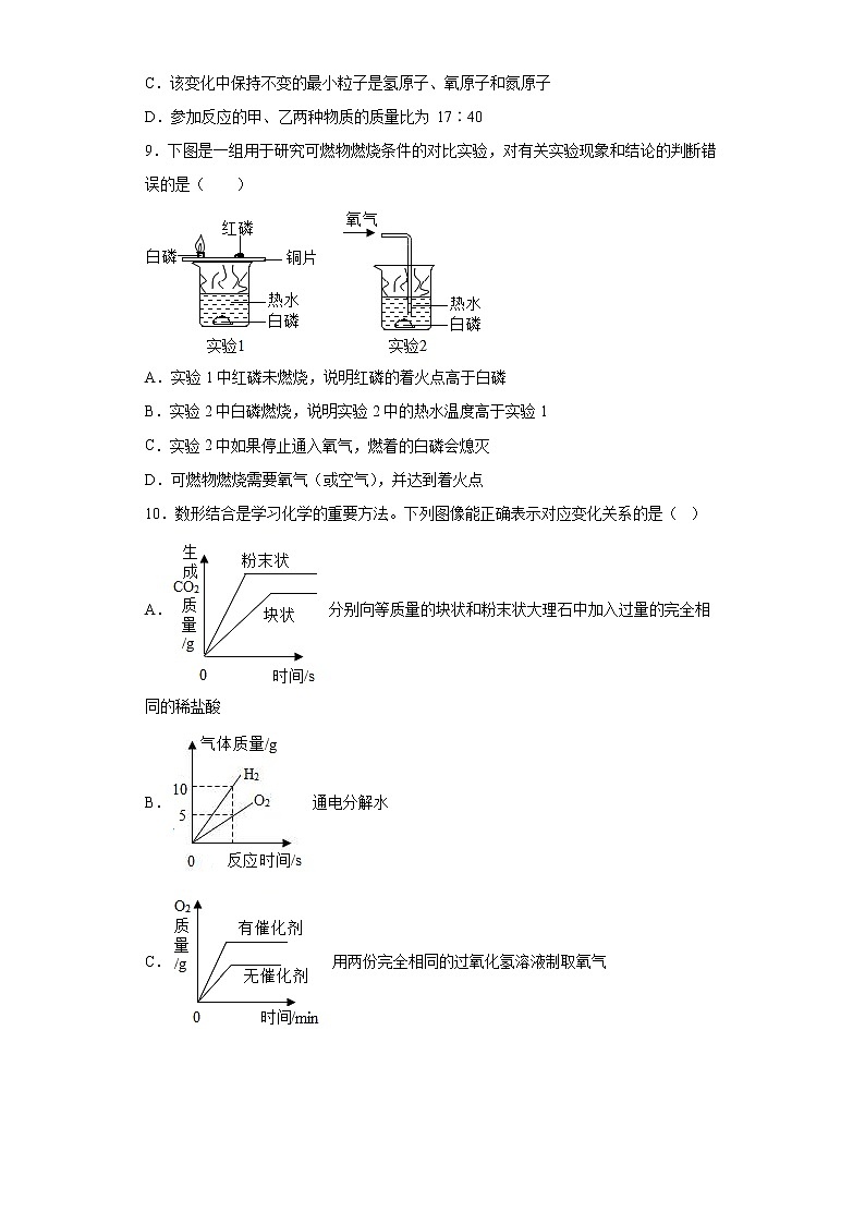 山西省晋中市灵石县、祁县2020-2021学年九年级上学期期末化学试题（word版 含答案）03
