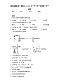 河南省郑州市中原区2020-2021学年九年级下学期期中化学试题（word版 含答案）