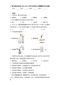 广西玉林市容县2020-2021学年九年级上学期期中化学试题（word版 含答案）