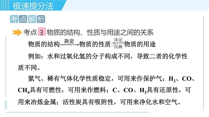 鲁教版九年级上册化学习题课件  专题一 物质的化学变化 第1讲 物质的变化与性质06