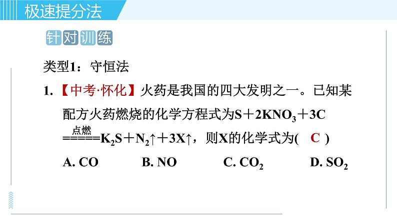 鲁教版九年级上册化学  专题七 初中化学中常用的思想方法 习题课件08