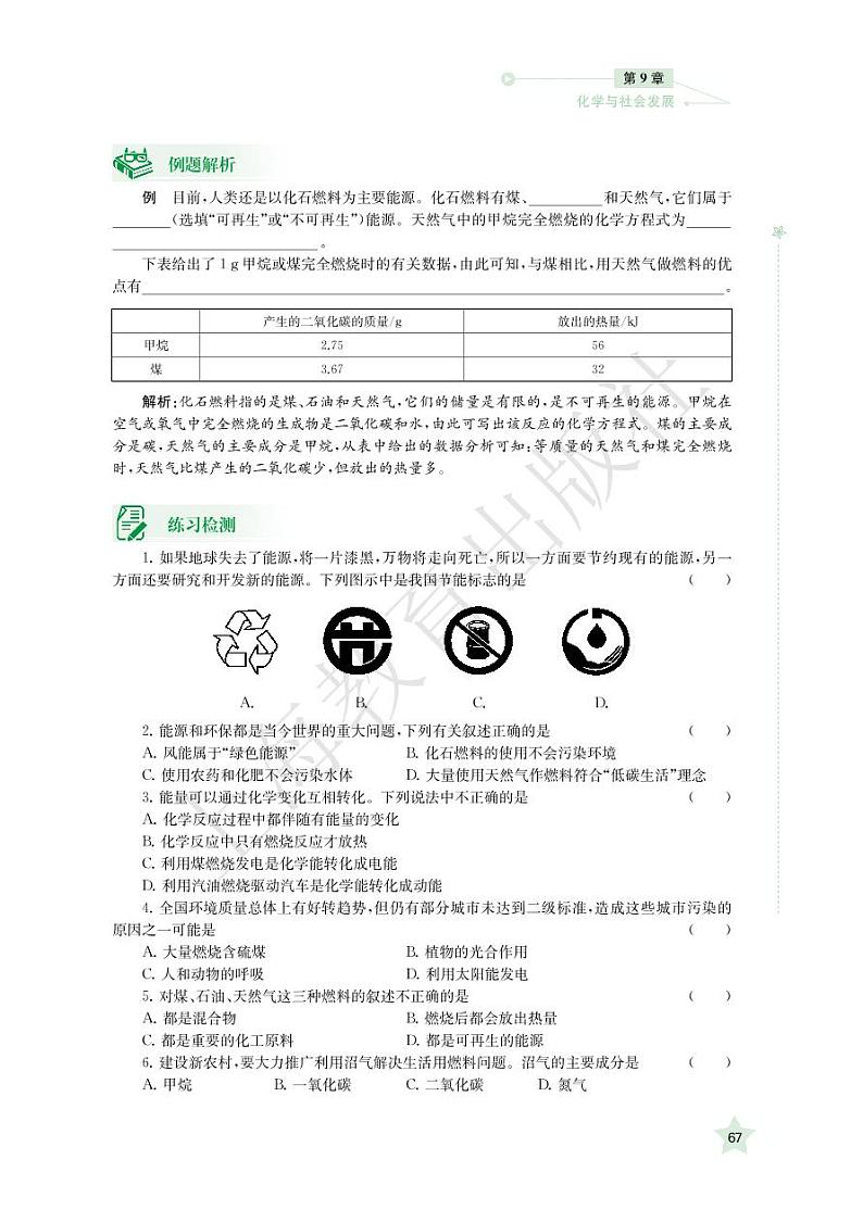 沪教版九年级下册化学导学与训练：第9章电子课本（清晰PDF版）第2页