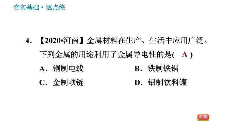 鲁教版九年级下册化学课件 第9单元 9.1.1 金属的物理性质 合金07