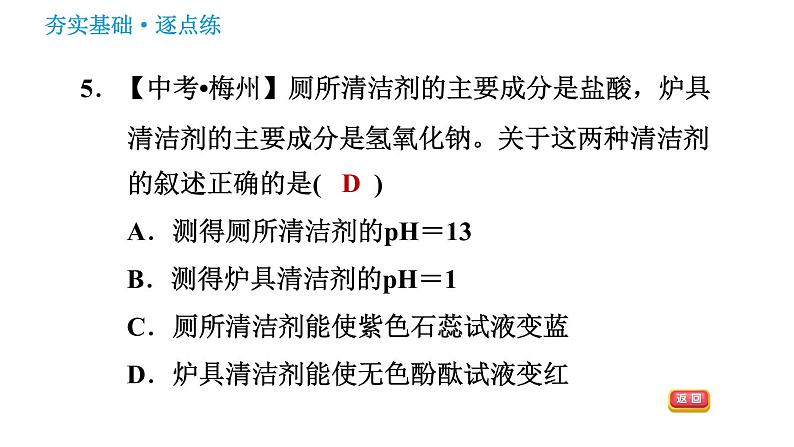 鲁教版九年级下册化学课件 第7单元 7.3 溶液的酸碱性07