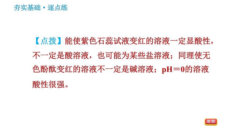 鲁教版九年级下册化学课件 第7单元 到实验室去：探究酸和碱的化学性质 1.1 溶液酸碱性的检验05