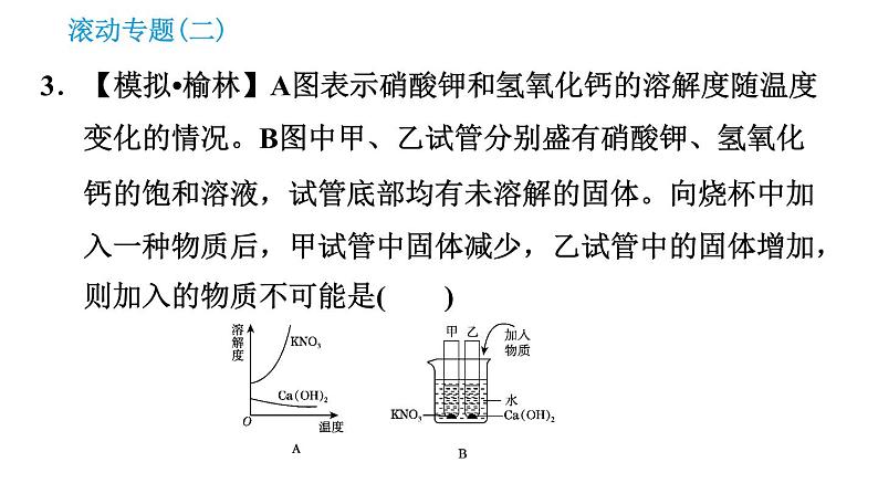 科学版九年级下册化学课件 第7章 滚动专题(二) 溶解度曲线的应用第7页