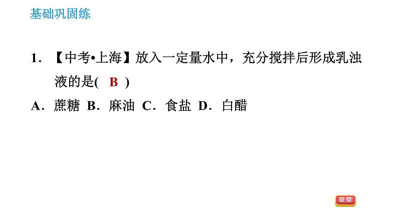 科学版九年级下册化学课件 第7章 7.1.2 乳化 溶解时的吸热或放热现象第3页