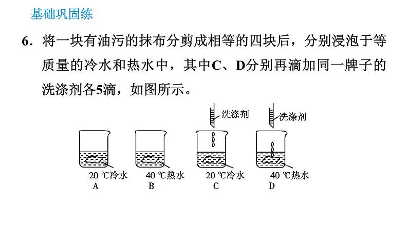 科学版九年级下册化学课件 第7章 7.1.2 乳化 溶解时的吸热或放热现象第8页