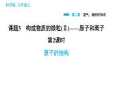 科学版九年级上册化学课件 第2章 2.3.2 原子的结构