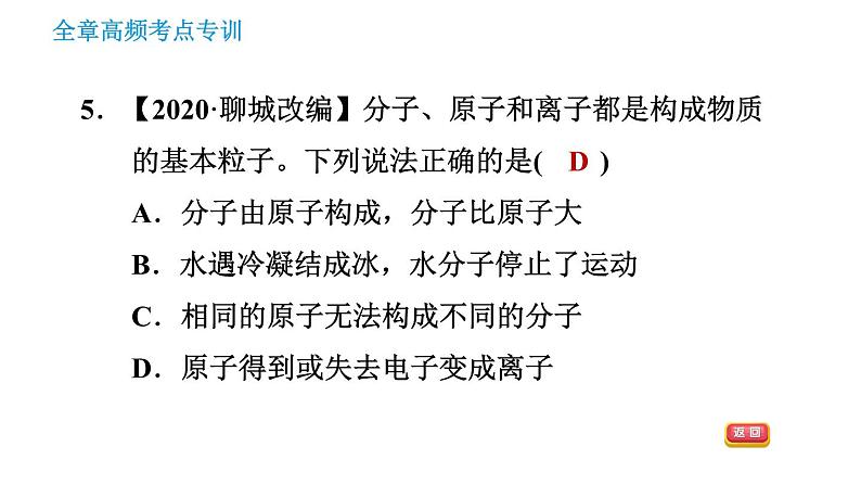 科学版九年级上册化学课件 第2章 全章高频考点专训第8页