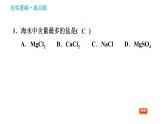 魯教版五四制九年級(jí)化學(xué)習(xí)題課件 第3單元 3.1 海洋化學(xué)資源