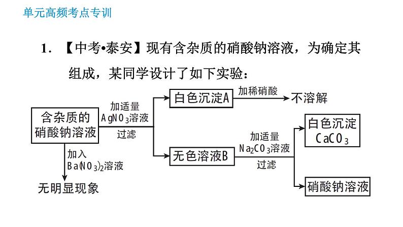 鲁教版九年级下册化学课件 期末高频考点专训 专训4 物质的推断03