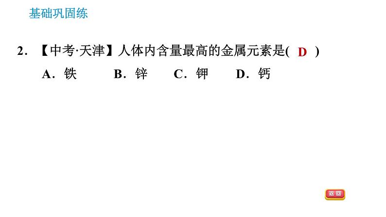 科学版九年级下册化学课件 第9章 9.4.1 人体内的元素第4页