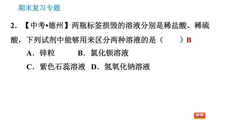 科学版九年级下册化学课件 专题2 物质的鉴别与检验04