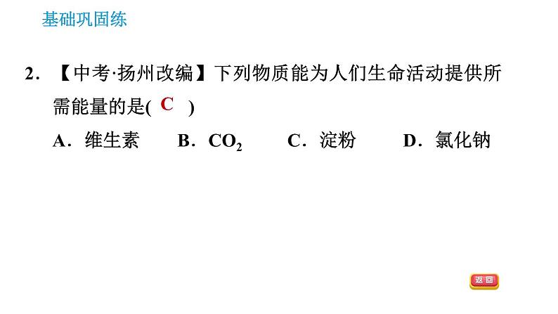 科学版九年级下册化学课件 第9章 9.4.2 食物中的营养素  治病用的药品第4页