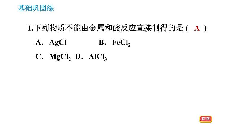 科学版九年级下册化学课件 第8章 8.2.2 稀酸的化学性质0第3页