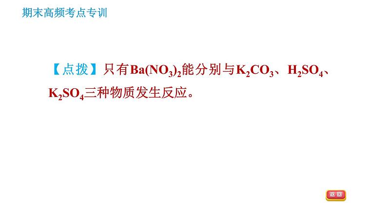 沪教版九年级下册化学课件 期末高频考点专训 专训3 物质间的反应关系0第5页