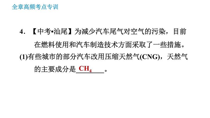 沪教版九年级下册化学课件 第9章 全章高频考点专训 专训 化学与社会发展第8页