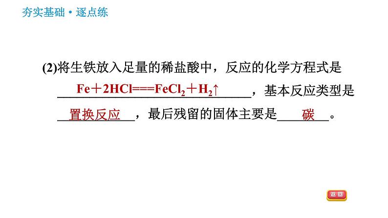 沪教版九年级下册化学课件 第7章 7.2.2 酸的化学性质0第7页