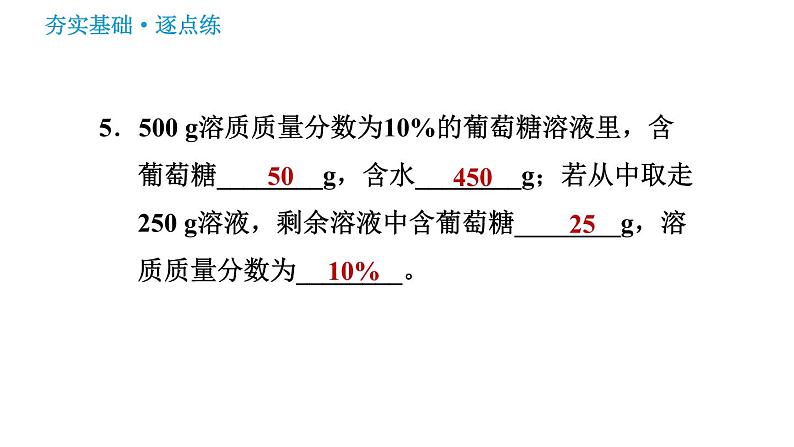 沪教版九年级下册化学课件 第6章 6.2.1 溶液的组成及溶液浓度的表示第8页