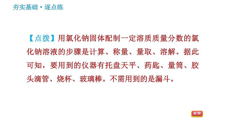 沪教版九年级下册化学课件 第6章 基础实验5 配制一定溶质质量分数的第4页