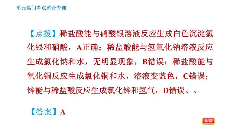 人教版九年级下册化学课件 第10单元 单元热门考点整合专训第5页