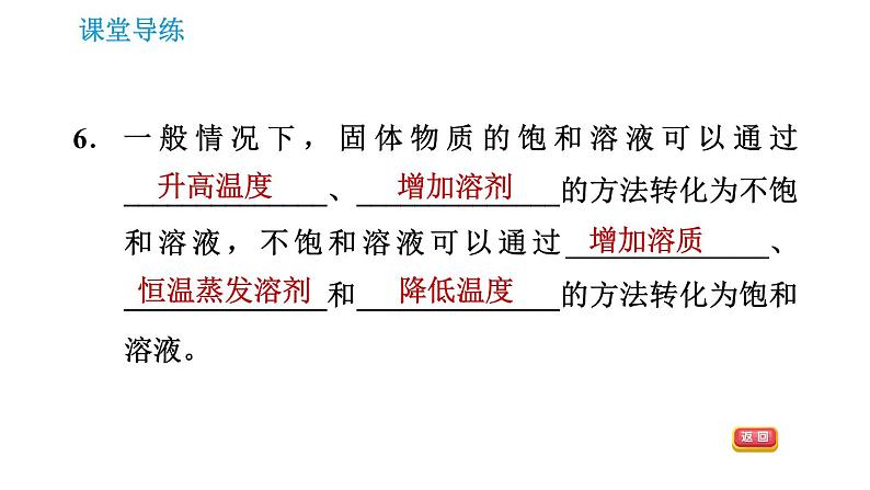 人教版九年级下册化学课件 第9单元 9.2.1 饱和溶液与不饱和溶液008