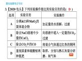 人教版九年级下册化学习题课件 期末考点 专训3 物质的分离与提纯